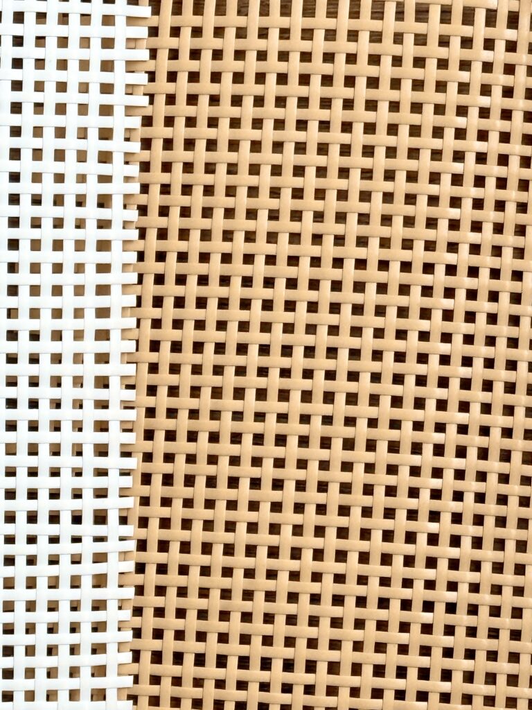 ratan sintetic culoare naturală, model pătrate