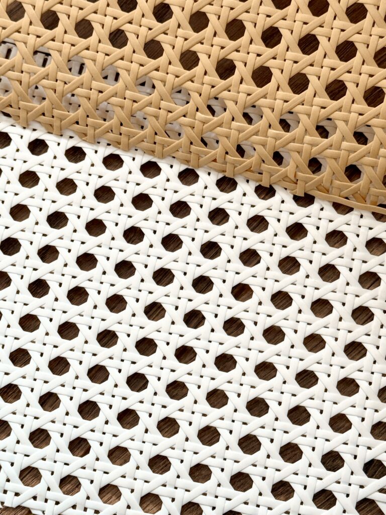 ratan sintetic culoare naturală, model hexagonal