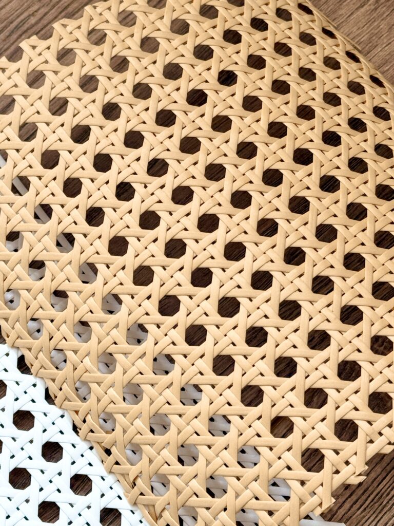 ratan sintetic culoare naturală, model hexagonal